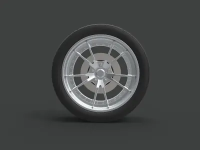 Front wheel from Ice Charger 3D model