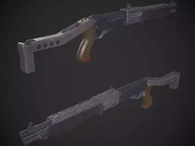 Franchi SPAS 12 Low-poly 3D model