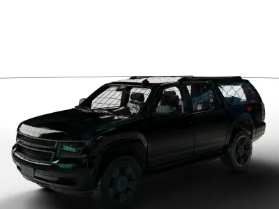 big SUV Car Blender 3D model