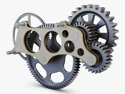 Gear mechanism v 6 3D model
