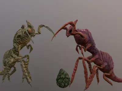 Mother-in-law Beetle Low-poly 3D model