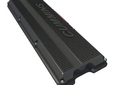 3D Black Engine Cover 69 3D model