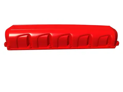 Red Engine Cover 3D model