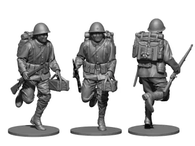Japan soldier ww2  3D print model