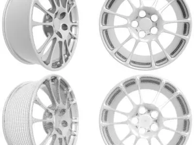 Wheel Rim 3D model 12