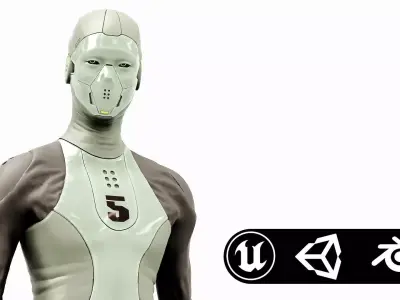 ROB-MECHA A  Rigged for Unreal Engine - Unity - MIXAMO 3D model