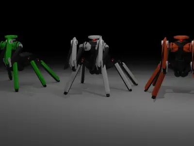 Mantis Robot Low-poly 3D model