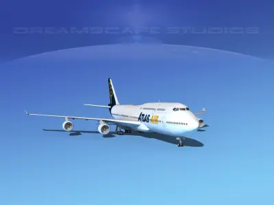 Boeing 747-8I Jumbo Jet Atlas 3D model