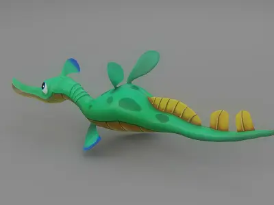 Cartoon Fish 5 Low-poly 3D model
