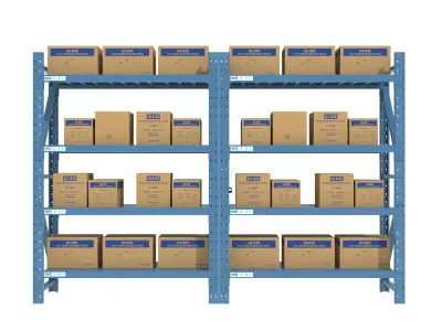 Warehouse Rack Storage 3D model