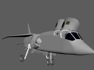 BAC TSR-2 Low-poly 3D model