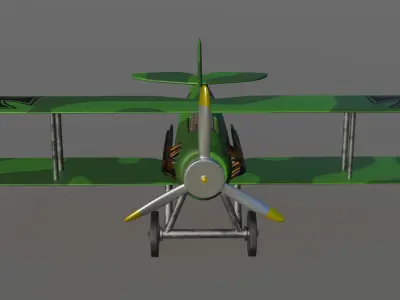 Airplane Spad 7 Jasta 38 3D model
