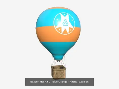 10 Balloon Hot Air Collection - Aircraft Cartoon 
