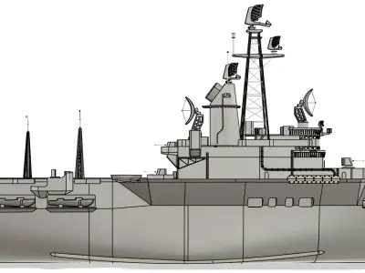 HNLMS Karel Doorman - ARA 25 de Mayo 1-96 RC Model 3D print model
