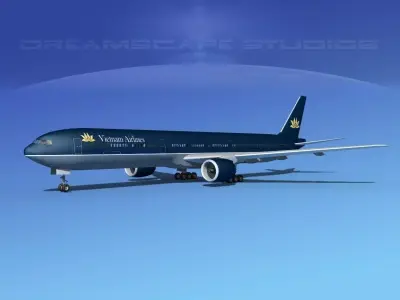 Boeing 777-300 MP Air Vietnam 3D model