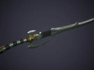 Ritual Sword - game ready model Low-poly 3D model