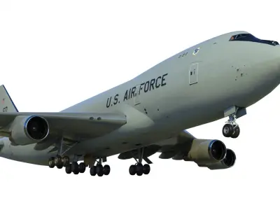 Boeing 747 Airborne Aircraft Carrier 3D model