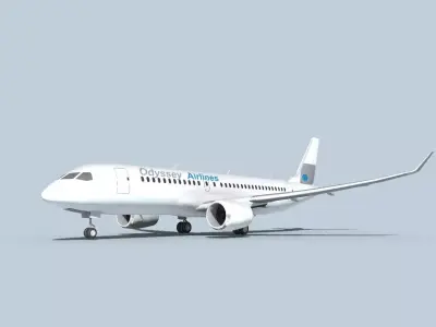 Bombardier CS100 Odyssey 3D model