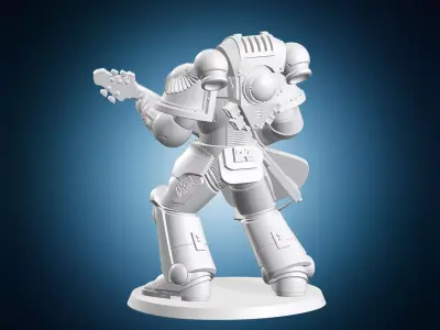 Marine Guitar Player 3D print model
