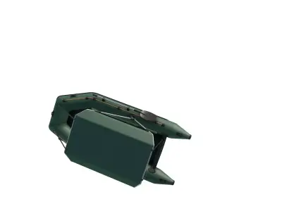 Inflatable fishing boat 3D model