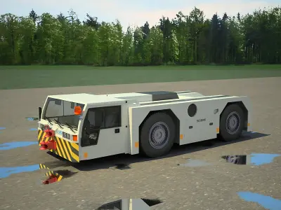 Airport tow tractor SCHOPF F300 3D model