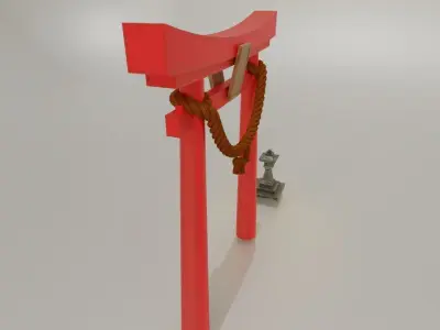 Torii Gate 3D model