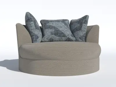 kresla swivel chair 3D model