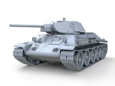 T-34-76 - Model 1941 - Soviet Medium Tank 3D model
