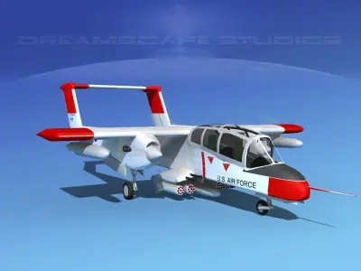 Rockwell OV-10 Bronco USAF 1 3D model