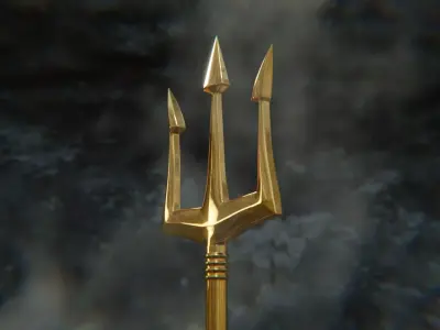 Poseidon Trident 3D model