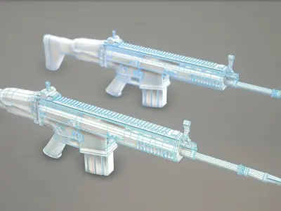 FN Rifle Free low-poly 3D model