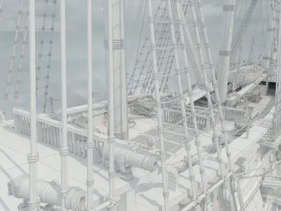 Eustathius Plakida Low-poly 3D model