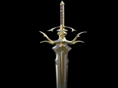 Sword of Elysium Low-poly 3D model