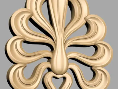 Carved Decor 3D model