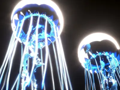 Jellyfishes 3D model