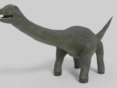 3D Argentinosaurus Model dinosaur statue Low-poly 3D model