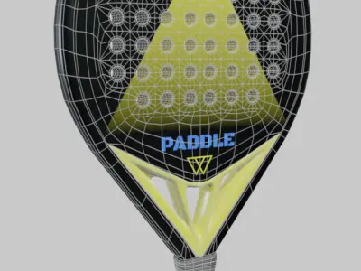 Padel Tennis racket for paddle low poly PBR Low-poly 3D model