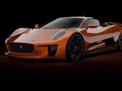 Jaguar C-X75 Free 3D model