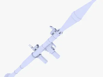 RPG7 Rocket Launcher Low-poly 3D model