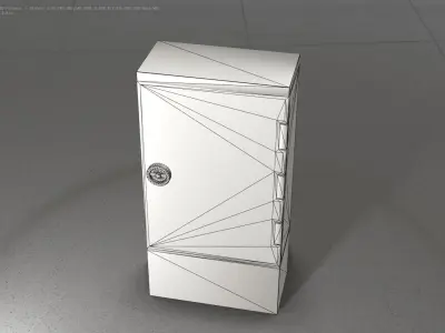 Electrical Distribution Cabinet 109 Low-poly 3D model