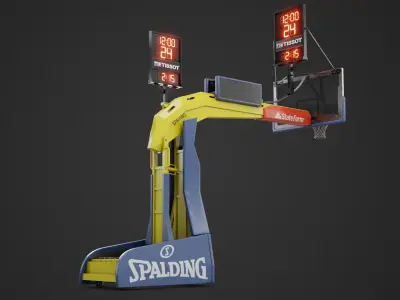 Basketball Hoop System 3D Model