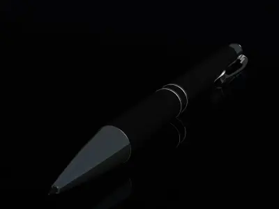 Chrome Pen 3D model