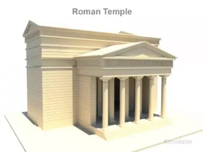 Roman Temple 3D model