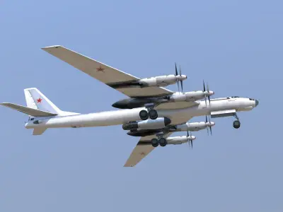 Tupolev Tu-95V Bear A Tsar Bomba 3D model