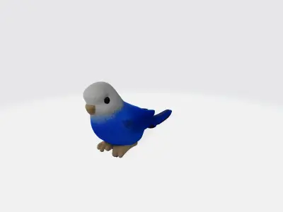 Parrot 3d model Low-poly 3D model
