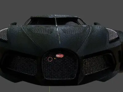 Bugatti La Voiture Noire Free low-poly 3D model