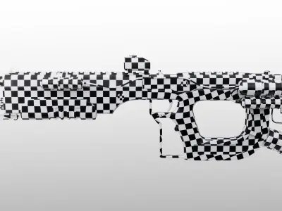 X Weapon Pack Low-poly 3D model