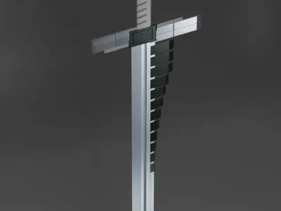 Single Blade Sword Free low-poly 3D model