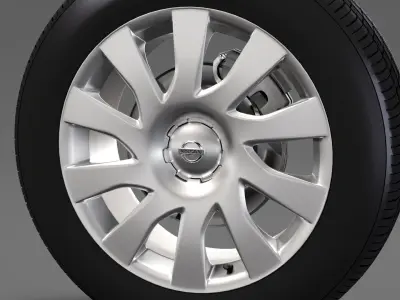 Nissan NV300 Van wheel 2017 3D model