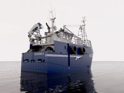 Fishing Trawler 3D model 3D model